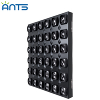 Luz LED de matriz RGB 4 en 1 de 36x12W, 200W, DMX, con efecto estroboscópico y de pared para DJ, escenarios y clubes