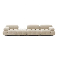 Ensemble de canapés de salon Zayshine, style italien moderne et luxueux, en sherpa, 3 places, modulaire, appartement, villa, combinaison libre, canapés Mario Bellini