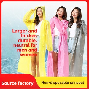 Impermeable Portátil para Senderismo, Grueso, Desechable, de EVA, Anti-Tormenta, para Adultos y Niños, Capa de Lluvia para Viajes al Aire Libre - Product Image 4