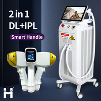 Huamei 2025 nouveau 2 en 1 Diode Laser épilation Machine élimination des taches de rousseur élimination de l'acné rides rajeunissement de la peau IPL