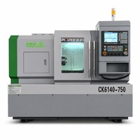 Torno Horizontal CNC de Trabajo Pesado con Sistema GSK, Modelo CK6140, con Recorrido del Eje Z de 750 mm, Alta Precisión, 2 Ejes