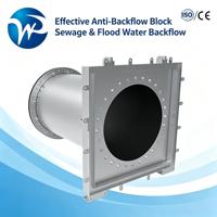 Clapet anti-retour en acier inoxydable 304 de type tuyau pour moteur/machine/pompe, pour le contrôle des eaux usées et des eaux de refoulement dans les systèmes de drainage résidentiels