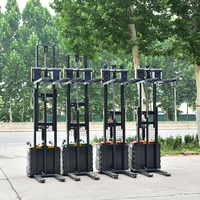 Chariot élévateur électrique 48V avec déplaceur latéral électrique, batterie au plomb-acide, pneus pleins pour la manutention en entrepôt