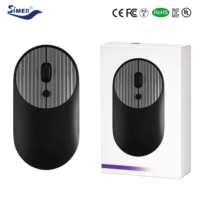 Nouvelle Souris Ergonomique Sans Fil 2.4G Rechargeable à Double Mode 4 Boutons 4018 pour Ordinateur Portable et Bureau, Idéale pour l'Export