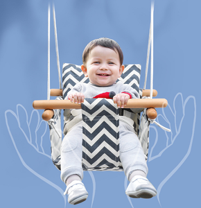 Thiết Kế Mới Trong Nhà Bé Đu Ngoài Trời Bé Ngoài Trời Bé Đồ Chơi Vải Đu Bằng Gỗ Với Gối - Product Image 6