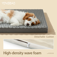 Tente pour animaux de compagnie Yongbao Milk Yellow, lit pour chien en tissu Oxford sergé épaissi, cadre en fer, détachable, pliable, respirant, antidérapant, fabrication usine