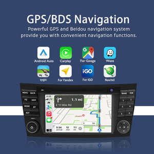 7 Polegada IPS Android 13 CLK Rádio Do Carro Painel de Tela Dividida GPS 128G para Mercedes Benz W211 Classe C CarPlay Invertendo Aid <span class=keywords><strong>6G</strong></span> RAM - Product Image 4