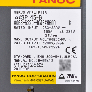 Fanuc A06B-6220-H045 # H600 servo Board ổ đĩa với động cơ thép nhiệt thấp - Product Image 3