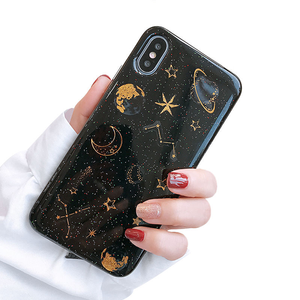 Pianeta luna stelle Glitter custodia per iPhone 15 14 13 12 11 Pro <span class=keywords><strong>Max</strong></span> 7 8 6S Plus custodia morbida TPU trasparente per iPhone XS XR <span class=keywords><strong>MAX</strong></span> - Product Image 4