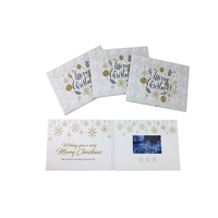 Meilleures ventes 4.3 pouces LCD carte vidéo livret vidéo pour la fête de noël