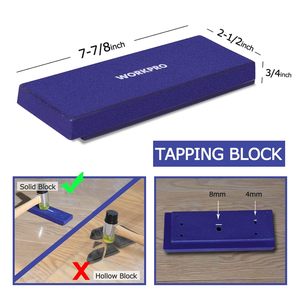 <b>Workpro</b> Laminate Flooring Installation Kit With Mallet Pull Bar Tapping Blocks For Wood Floor Installation - Product Image 5