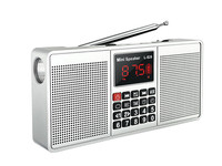 LCJ L-528 tuning numérique bleu dent réveil radio AM FM avec BT haut-parleur, lampe de poche et enregistreur vocal soutien TF/USB