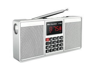 LCJ L-528 tuning numérique bleu dent réveil <span class=keywords><strong>radio</strong></span> AM FM avec BT haut-parleur, lampe <span class=keywords><strong>de</strong></span> poche et <span class=keywords><strong>enregistreur</strong></span> vocal soutien TF/USB - Product Image 4