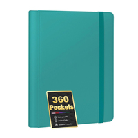 Classeur de cartes de visite de qualité supérieure à 360 poches, motif personnalisé, porte-cartes à collectionner à 9 poches, collection Yugioh en cuir PU de qualité supérieure