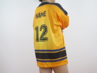 Chemises de hockey sur glace Maillot de hockey personnalisé Sublimation dorée Unisexe OEM Technics personnalisé Logo Style Maillot d'équipe