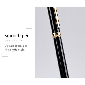 Mini Bolígrafo De Metal con Logo gratis, bolígrafo negro para Hotel, bolígrafo de firma con logotipo personalizado - Product Image 5