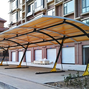 Solar Carport Structuur Voor Residentiële Parkeerplaats <span class=keywords><strong>Aluminium</strong></span> Zonne-Auto Veranda Met Parkeergarage Duurzame <span class=keywords><strong>Aluminium</strong></span> Profielen - Product Image 6