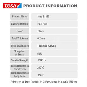 LS เทปกาวสองหน้าสำหรับ<span class=keywords><strong>61395</strong></span>เทสลาสีดำประสิทธิภาพสูงผลิตตามสั่ง - Product Image 2