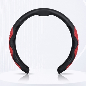 Funda de silicona para volante de coche de cuero antideslizante resistente al desgaste Instalación universal a presión Compatible con los modelos A5 A6 - Product Image 6