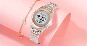 Montres de prière islamiques classiques pour hommes Ha-6382 en acier inoxydable, montre <span class=keywords><strong>Al</strong></span> <span class=keywords><strong>Harameen</strong></span> originale, vente en gros - Product Image 6
