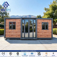 Top 4 des usines leaders : 2 unités par conteneur 40HQ, 78 m², maison préfabriquée extensible de 40 pieds, 5 chambres, petite maison isolée mobile, Casita
