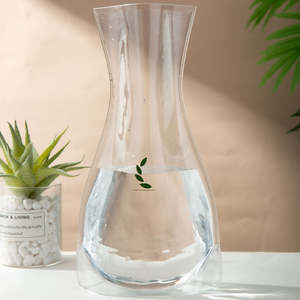 पर्यावरण के अनुकूल स्पष्ट pvc प्लास्टिक फोल्डेबल फूल vase नमी-प्रूफ घर सजावट स्टैंड-अप पाउच फोल्डिंग वैस - Product Image 1