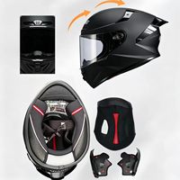 Casque de moto intégral avec graphismes cool, homologué ECE 22.06, pour les ateliers de modification et de réparation de motos