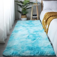Tapis de luxe en fourrure synthétique à poils longs, moquette douce en polyester, couleur unie, grande taille, tapis de sol pour chambre à coucher, chambre d'enfant, hôtel