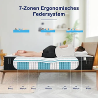 30 cm Dicke Matratze Gel-Memory-Foam King Queen Double Single Größe für Schmerzlinderung & Tiefschlaf, Glasfaserfrei