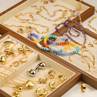 Fabricants de bijoux personnalisés Gonbon, faible MOQ, colliers, boucles d'oreilles, bagues, bracelets plaqués or, étanches, service tout-en-un
