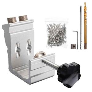 Kit per Foratura a Scomparsa con Guida Angolare per <span class=keywords><strong>Trapano</strong></span>, Set di Punte a Gradini per Legno, Punte per Cacciavite con Tappi e Viti - Product Image 5