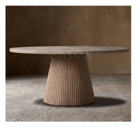 Ensemble de table ronde et chaises, table basse, ensembles de meubles d'intérieur pour salle à manger, ensemble de canapés pour salon, table de lecture, pouf