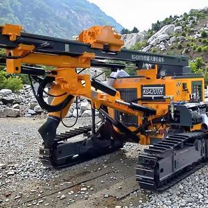 ポータブルインテリジェントドリルパイプ式回転トルククローラーブラストホール掘削リグ大型回転トルクロックドリルリグ（鉱業用） - Product Image 1