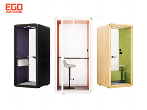 Cabine de réunion et d'étude individuelle modulaire X1 de haute qualité avec isolation acoustique intelligente pour une concentration optimale - Product Image 1