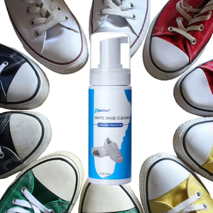 Nettoyant écologique pour baskets à marque privée avec brosse et serviette, extraits végétaux, nettoyant moussant sans eau pour chaussures de sport et de football - Product Image 3