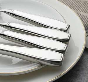 Ensemble de vaisselle lestée en acier inoxydable de haute qualité, couleur orange clair, pour personnes âgées, handicapées, adultes, rééducation de l'arthrite - Product Image 3