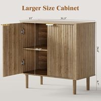 Phoenix Bufet Kabinet Konsol Meja Modern Berkualitas Tinggi dari Kayu Oak dengan Ketinggian yang Dapat Disesuaikan, 2 Laci, Garansi 1 Tahun, Ruang Tamu