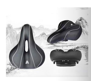 Housse en PU imperméable, selle de vélo <span class=keywords><strong>extra</strong></span> large et confortable, amortissante, ventilée, pour personnes âgées, vélo électrique, vélo de banlieue, VTT - Product Image 3