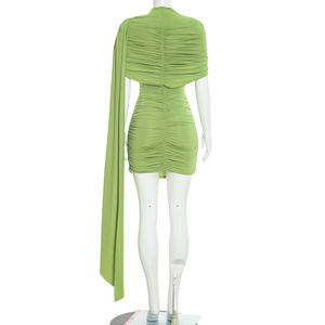 Viviblook Y26DS023 Women Dress Summer New Street Elegant <b>Mini</b> Bodycon Birthday Dress for Ladies - Product Image 4