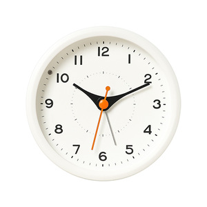 Round <b>Digital</b> Alarm <b>Clock</b> Children Student Gift Wood Grain Color Silent Sweep Second Night Light Desktop <b>Clock</b> - Product Image 2