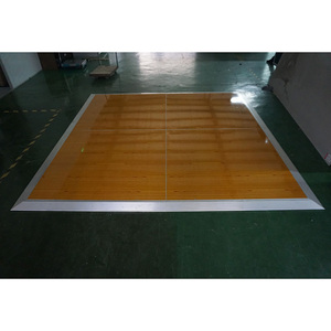 Quick install <b>portable</b> glossy wood dance floor for events - Product Image 1