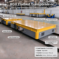 Véhicule à rail intelligent (RGV) robuste pour le transport, avec une course stable pour la distribution de matériaux en usine