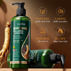 Champú en Gel SADOER con Ginseng y Colágeno, Control de Grasa, Suavizante, Nutritivo, Anticaspa, 500mL, Limpieza Suave, Brillo y Luminosidad Profunda - Product Image 2