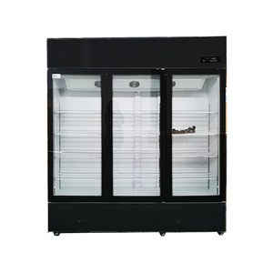 Congélateurs verticaux à triple porte de 1000 L à <span class=keywords><strong>dégivrage</strong></span> <span class=keywords><strong>manuel</strong></span> pour la maison, certification CE, réfrigérateur de présentation pour boissons et légumes - Product Image 1