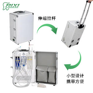 Equipo Dental Portátil Eléctrico RX-PD-406, Banco de Trabajo con Turbina Móvil para Limpieza y Relleno Dental - Product Image 4