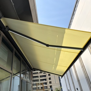 Auvent pliable rétractable contrôlé par application Cassette motorisée en alliage d'aluminium Conception Villas Balcons Jardins extérieurs Terrasses - Product Image 2