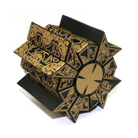 Cubo mágico giratorio desmontable de plástico, regalo de la película Hellraiser, artículo de colección de terror para Halloween, caja de rompecabezas decorativa.