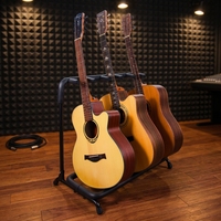 Best Selling Multi Function Guitar Stand 5 Heads Durable Iron Tube Structure for Music School Training Center