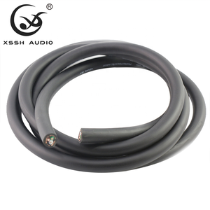 Câble d'alimentation <span class=keywords><strong>HIFI</strong></span> AC YIVO XSSH Audio <span class=keywords><strong>DIY</strong></span> OEM Hi-end FP-314AG noir en PVC 3 conducteurs OFC plaqué argent 13MM pour projecteur, voiture, applications électriques - Product Image 3