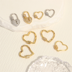 ABO mode Micro pavé zircon cubique <span class=keywords><strong>vis</strong></span> porte-clés fermoirs à <span class=keywords><strong>vis</strong></span> connecteurs diamant incrustation pendentif fermoirs <span class=keywords><strong>pour</strong></span> la fabrication de bijoux - Product Image 4